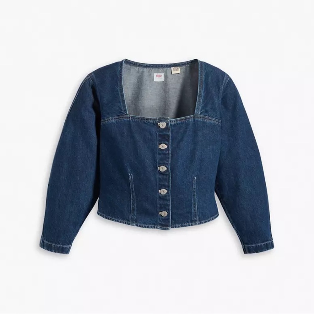 Levi’s denim button down blouse NWT - Picture 3 of 4
